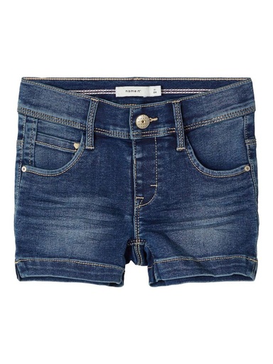 NAME IT MINI - NMF SALLI DNMCILLE 2198 SHORTS CAMP - Medium Blue Denim