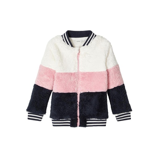 NAME IT MINI - NMF TOBINA LS TEDDY CARD UNB - Pink Nectar