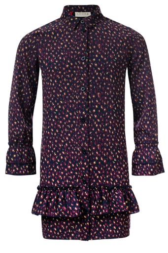 [8719645054485] LR - Girls layered printed blo - plum - 600