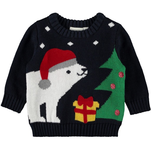 NAME IT BABY - NBM RIJUMBO LS KNIT - Dark Sapphire