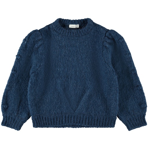 [5714913060123] NAME IT KIDS - NKF OVERA LS KNIT - Gibraltar Sea