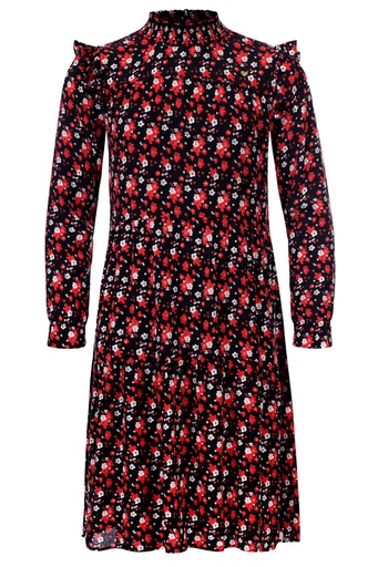 Looxs - Little 7/8 dress l.sleeve - Honeycomb - 2033-7886-978