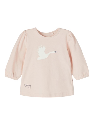 NAME IT BABY - NBF BONNIE LS TOP - Peach Whip