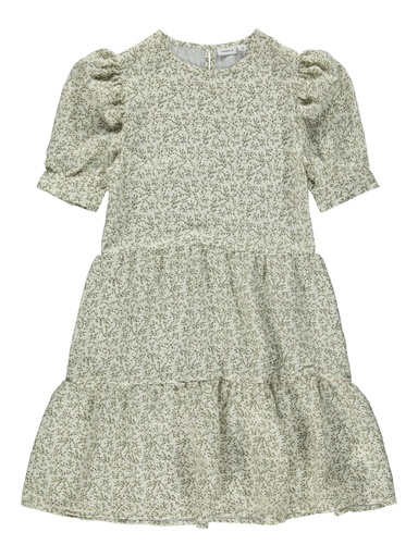 NAME IT KIDS - NKF HIMILU SS DRESS BOX - Bright White