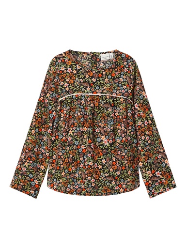 [5714512474352] NAME IT KIDS - NKF VINAYA LS BLOUSE K - Vibrant Orange