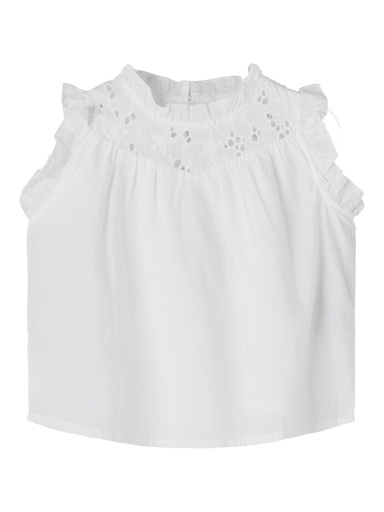 NAME IT MINI - NMF FANNE CAPSL TOP - Bright White