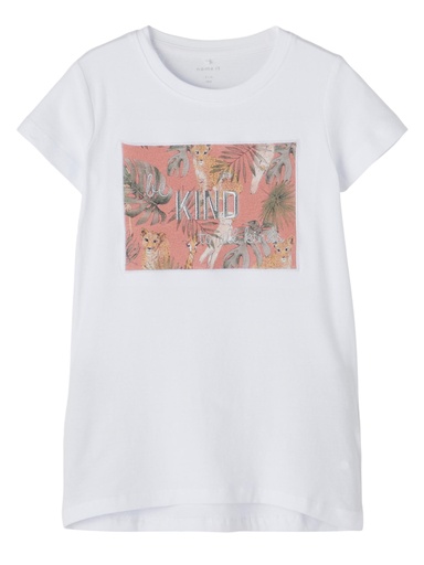 NAME IT MINI - NMF JACKA SS TUNIC - Bright White