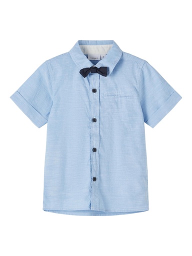 NAME IT MINI - NMM FUGL SS SHIRT BOX F - Cashmere Blue