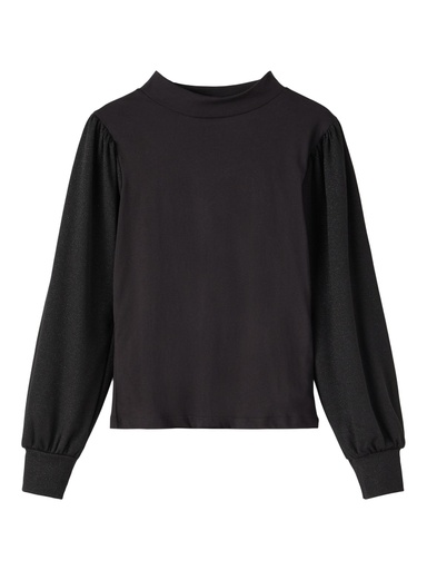 [5715107593274] LMTD - NLF RITTER LS TURTLENECK TOP - Black