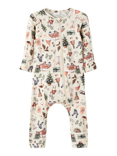 NAME IT BABY - NBM ROY LS NIGHT SUIT - Peyote Melange