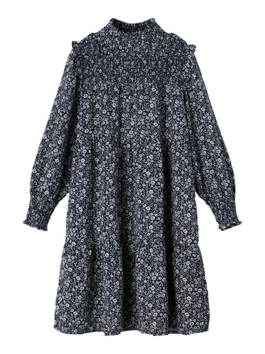 NAME IT KIDS - NKF KARIN LS DRESS - Dark Sapphire