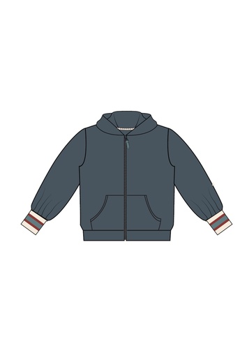 NAME IT KIDS - NKF NEJIA LS SWEAT CARD WH BRU - Turbulence