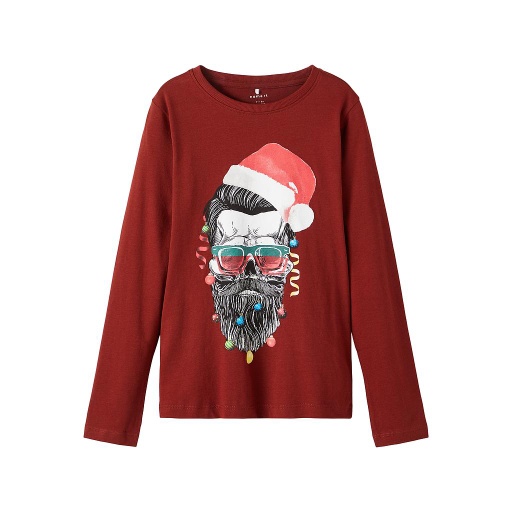 NAME IT KIDS - NKM RARTIN LS TOP BOX - Fired Brick