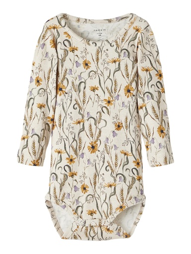 NAME IT BABY - NBF KATHERINA LS BODY - Peyote Melange