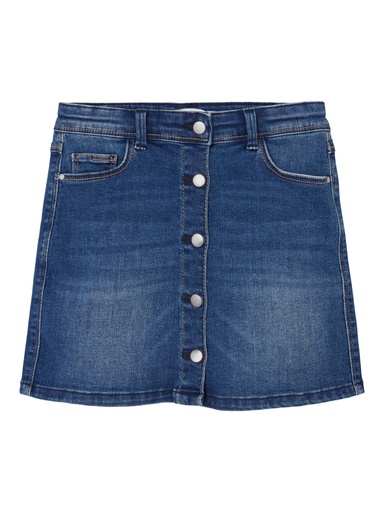 NAME IT KIDS - NKF BECKY DNMTAUL ASHAPE SKIRT NOOS - Dark Blue Denim