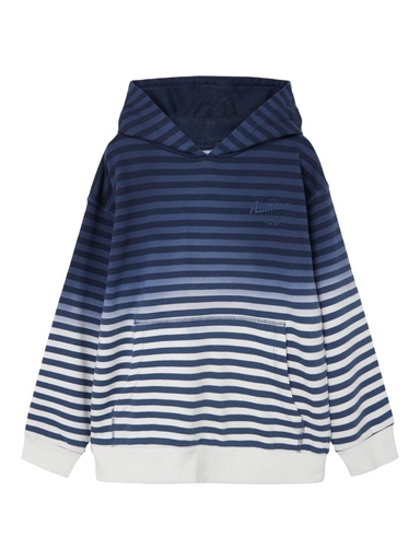 NAME IT KIDS - NKM KARTIN LS BOXY SWEAT WH UNB - Sargasso Sea