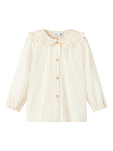 NAME IT MINI - NMF LASILLE LS SHIRT - Buttercream