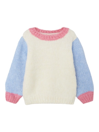 NAME IT MINI - NMF LULLE LS KNIT BOX - Buttercream