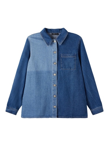 LMTD - NLM LOCK LS SHIRT - Medium Blue Denim