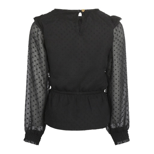 No Way Monday - Blouse ls - Black - U44089-1