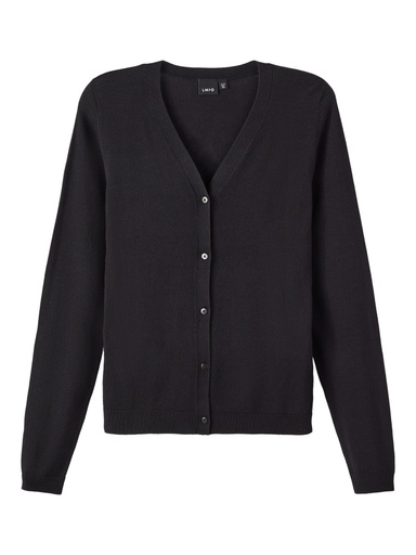 LMTD - NLF RANWAR LS SHORT V-NECK CARDIGAN - Black