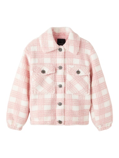 NAME IT KIDS - NKF MONIQUE TEDDY JACKET1 - Nostalgia Rose