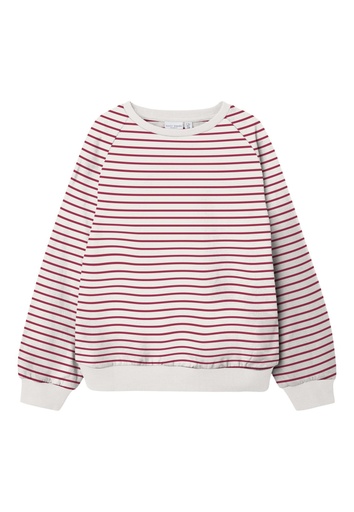 NAME IT KIDS - NKF VARIE LS BOXY SWEAT BRU N - Crimson