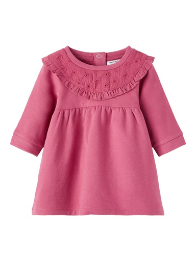 NAME IT BABY - NBF OFILLE LS SWEAT DRESS BRU - Mauvewood