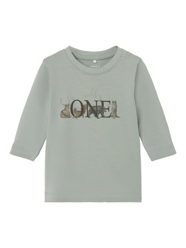NAME IT BABY - NBM ORLA LS TOP BOX - Iceberg Green