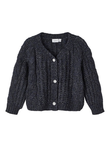 NAME IT MINI - NMF OPAULA LS KNIT CARD - Dark Sapphire