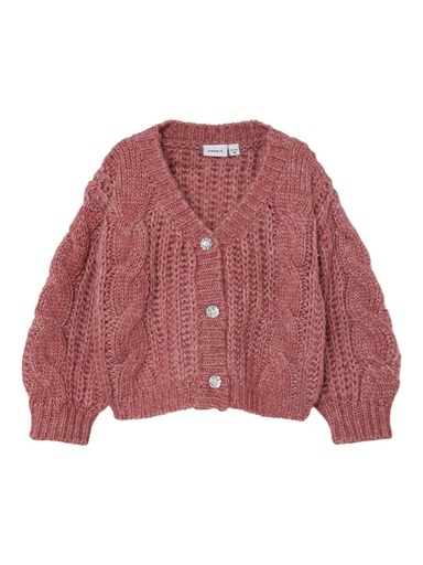 NAME IT MINI - NMF OPAULA LS KNIT CARD - Mauvewood