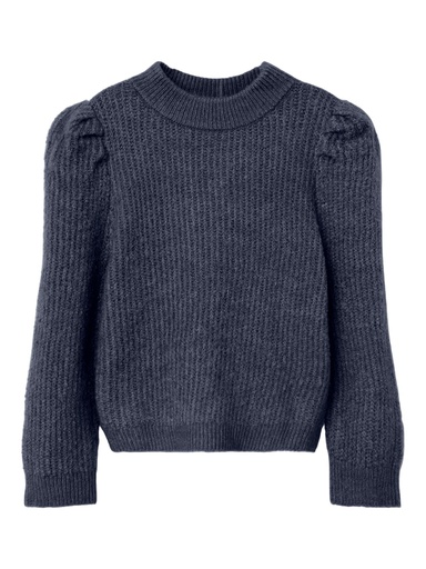 NAME IT MINI - NMF RHIS LS  KNIT CAMP - Dark Sapphire
