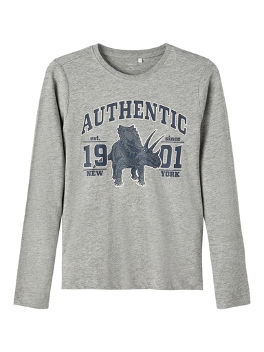 NAME IT KIDS - NKM RARO LS TOP CAMP - Grey Melange