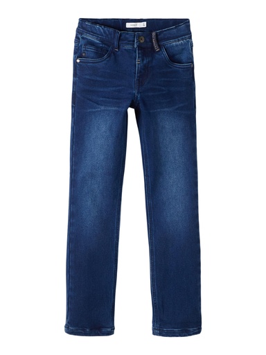 NAME IT KIDS - NKM RYAN DNMBATIMIAN FLEECE PANT - Dark Blue Denim