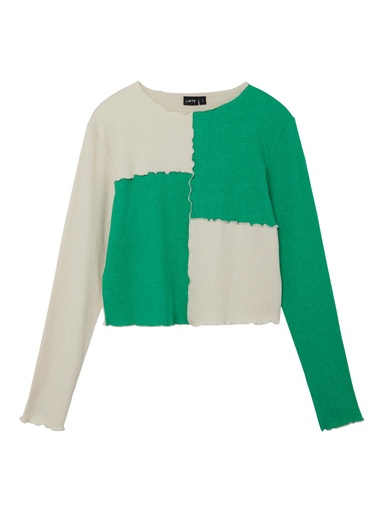 LMTD - NLFNUNNEMIX LS SHORT R TOP - Bright Green