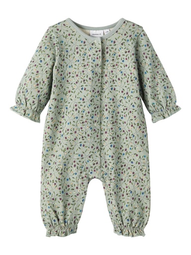 NAME IT BABY - NBF ODILLA SWEAT SUIT BRU - Iceberg Green