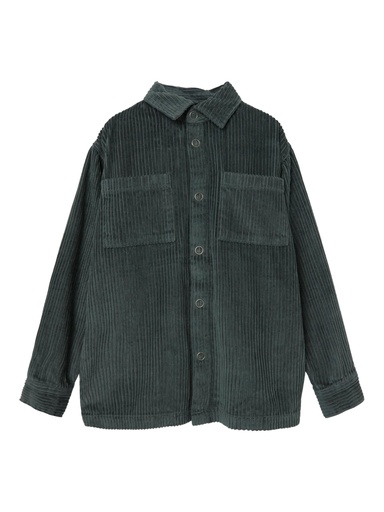 NAME IT KIDS - NKM BATROT CORD LS SHIRT EP - Balsam Green