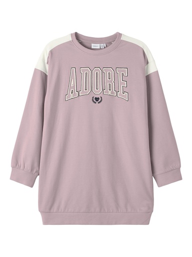 NAME IT KIDS - NKFKESSI LS LIGHT SWEAT TUNIC BRU - Burnished Lilac