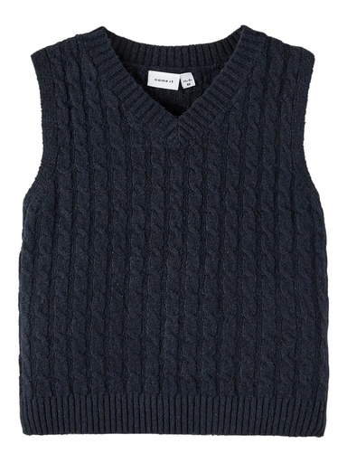 NAME IT MINI - NMM RASMO KNIT VEST - Dark Sapphire