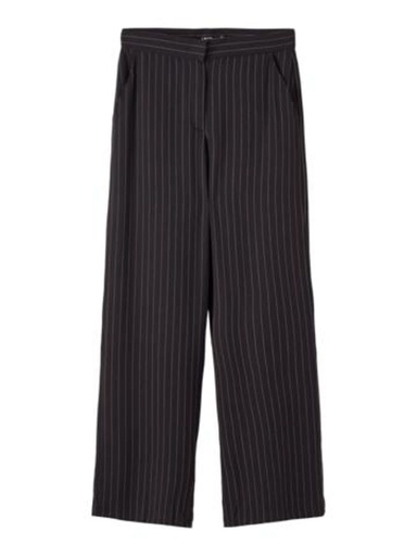 LMTD - NLF RIN HW WIDE PANTS - Black Pinstripes