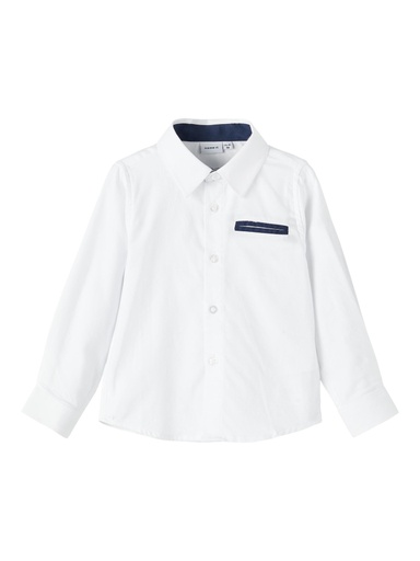 NAME IT MINI - NMM RINAL LS SHIRT - Bright White