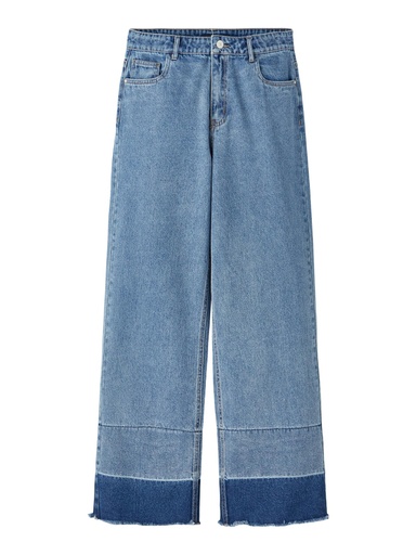 LMTD - NLFBIGLETIZZA DNM HW WIDE  PANT - Medium Blue Denim