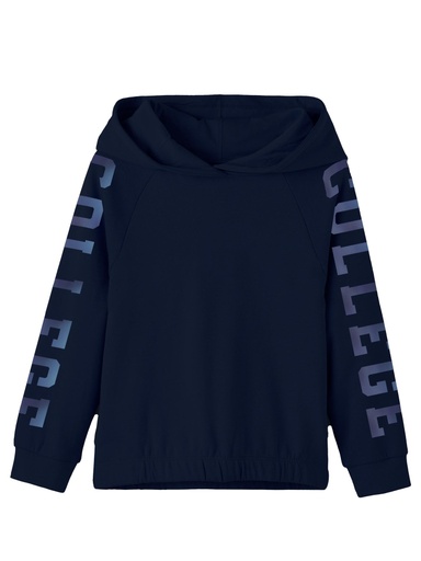 NAME IT KIDS - NKF RUNA LS BOXY SWEAT BRU CAMP - Dark Sapphire
