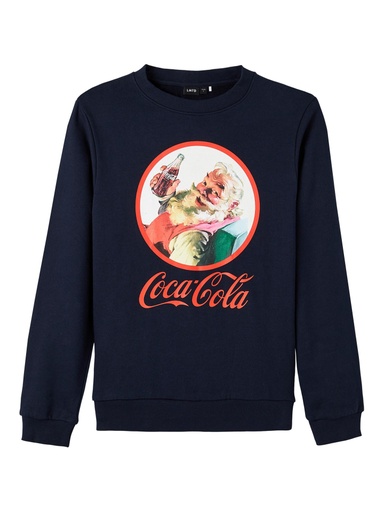 LMTD - NLM OLUF COCACOLA SWEAT BRU BFU - Navy Blazer Circle