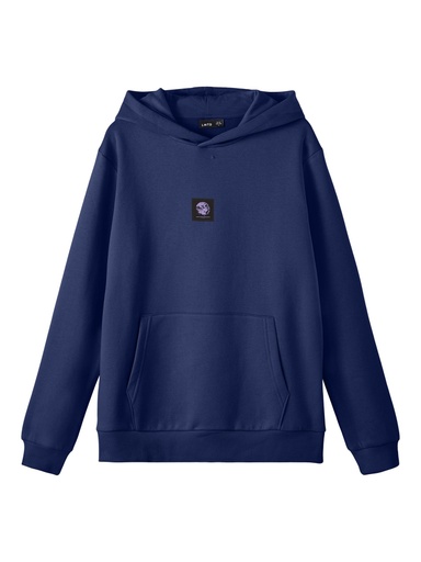 LMTD - NLMTOBE LS BRU SWEAT W. HOOD - Bellwether Blue