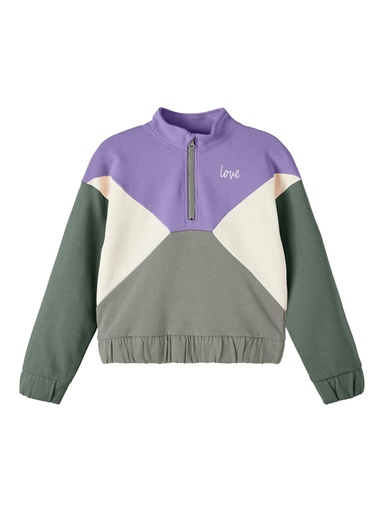 NAME IT KIDS - NKF BANINA LS LOOSE SHORT SWEAT UNB - Laurel Wreath