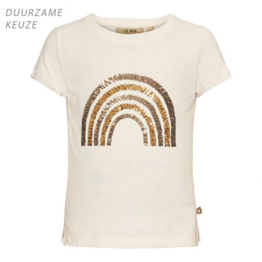 LE BIG - April Tee s/slv - Feather White - TP00259