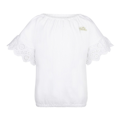 No Way Monday - Blouse ss - White - T46059-1