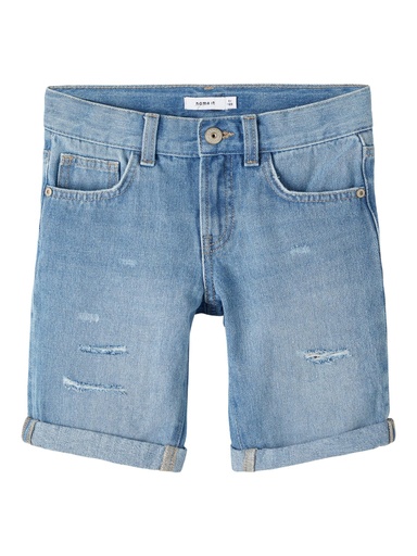 NAME IT KIDS - NKM RYAN REG DNM LONG SHORTS 1776-TE - Light Blue Denim