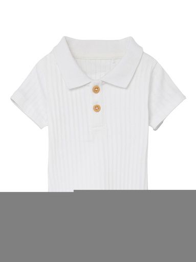 NAME IT BABY - NBM FALVAN SS POLO - Bright White